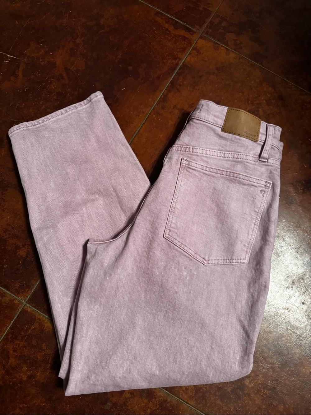 Madewell Lavender Straight-Leg Jeans